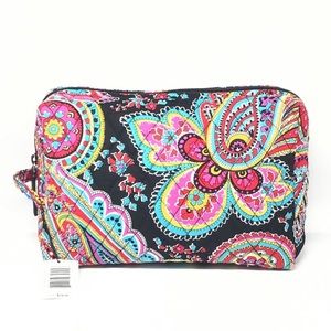 Vera Bradley Large Cosmetic Bag - Parisian Paisley